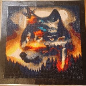 Vibrant Wolf Diamond Painting